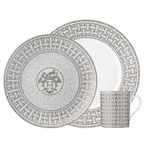 Hermes Mosaique au 24 Platinum Dinnerware .